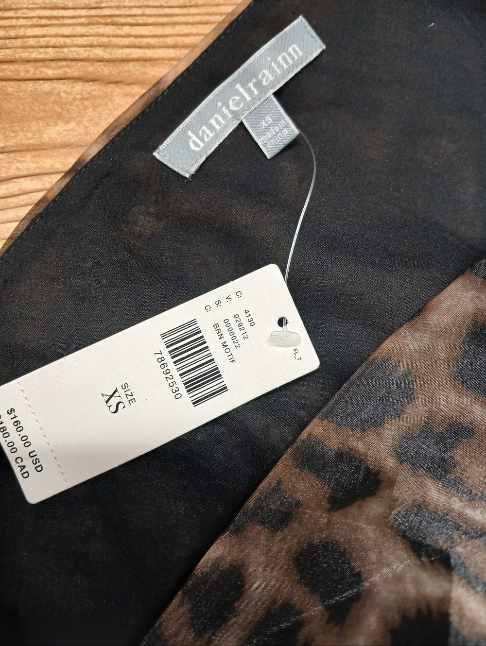 Daniel Rainn Anthropologie Women's Black/Brown Dress. - Picture 6 of 11